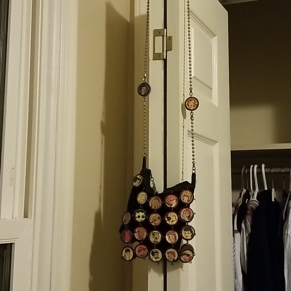 Janet Cooper Retro bottlecap purse